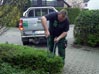 Pflege einer Hecke